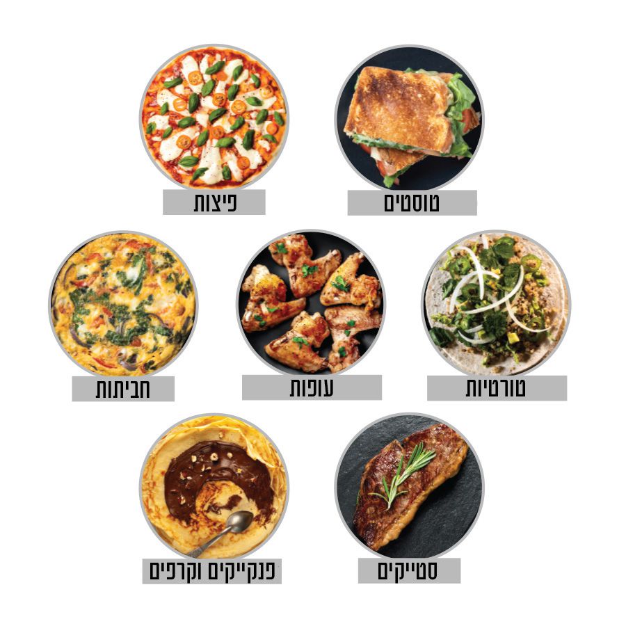 מכשיר בישול רב-תכליתי 32 ס"מ - ANYCOOK-טאבון חשמלי-Food Appeal-סופר הום