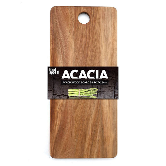 קרש חיתוך עץ שיטה ACACIA - מגוון גדלים-קרש חיתוך-Food Appeal-38.7*17*1.5 ס"מ-סופר הום