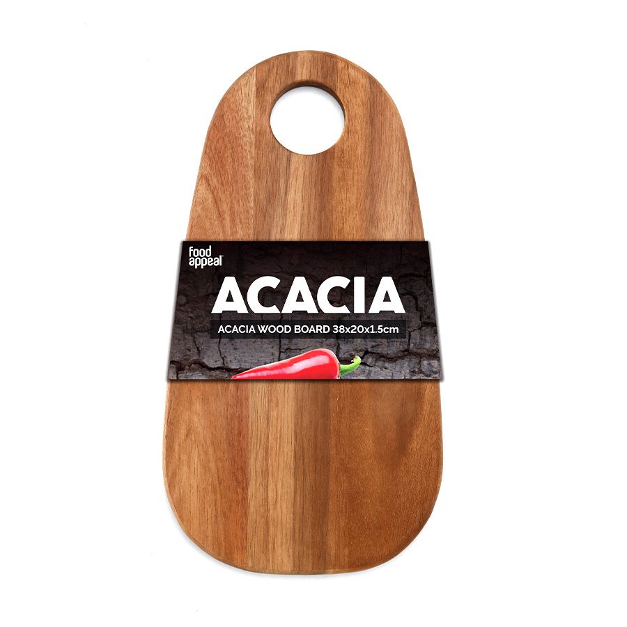 קרש חיתוך עץ שיטה ACACIA - מגוון גדלים-קרש חיתוך-Food Appeal-1.5*20*38 ס"מ-סופר הום