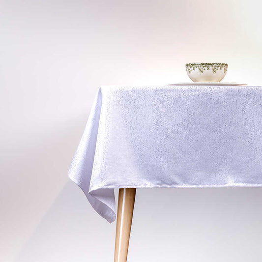 מפת ג'קארד מהודרת לבן KATHRIN - מגוון גדלים-מפת שולחן-Food Appeal-155*350 ס"מ-סופר הום