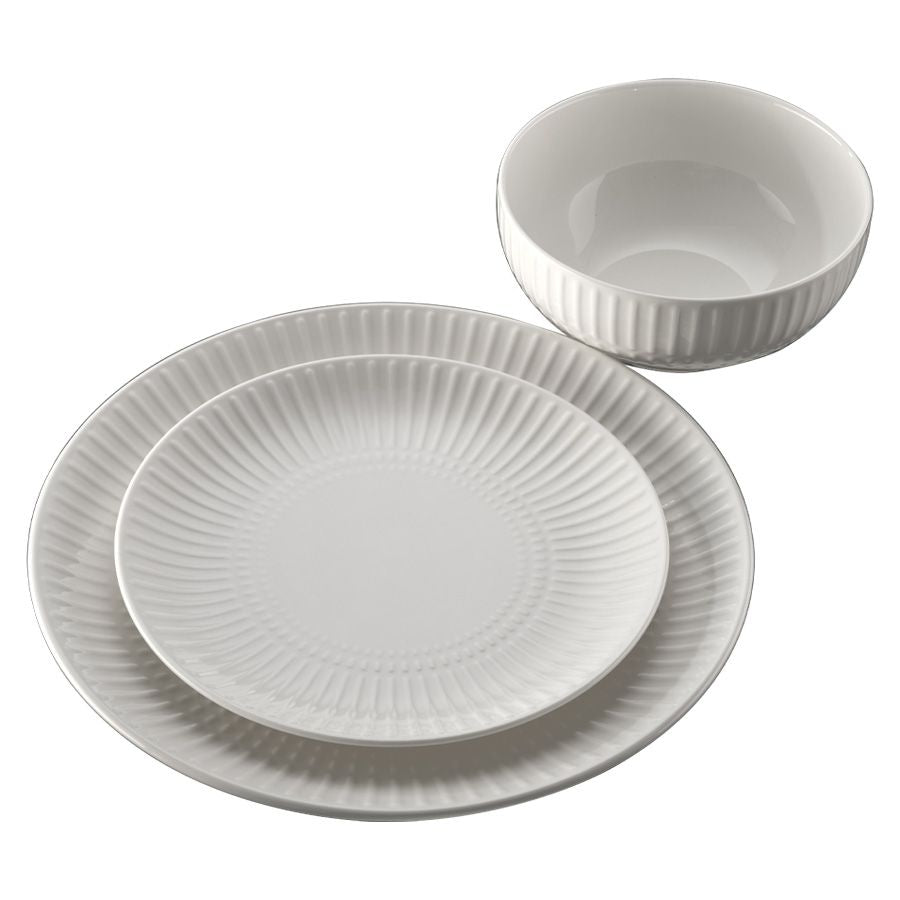 NEW BON CHINA DIANA WHITE - סט אוכל 18 חלקים-סט צלחות פורצלן-Food Appeal-סופר הום