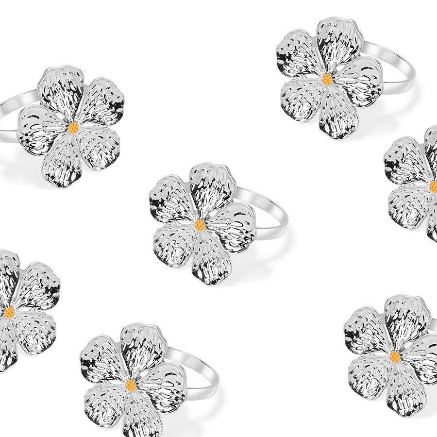 חבק למפית SILVER FLOWER-חבקים למפיות-Food Appeal-סופר הום