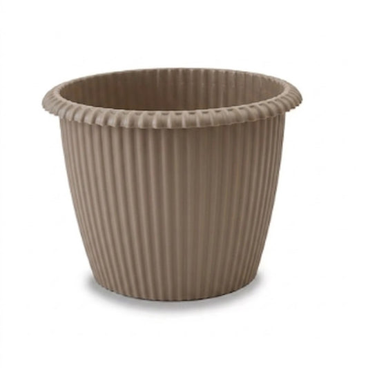 אדנית מעוצבת דגם פוני - מגוון צבעים ומידות-Tal Plast-מוקה-39.7x39.7x30.2 ס"מ-סופר הום