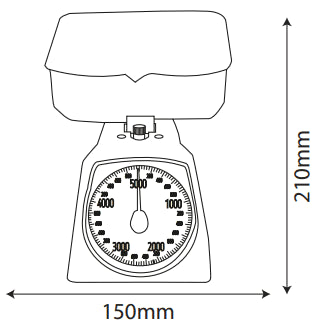 משקל מטבח מכני כולל קערה נשלפת-משקל מטבח-KARAT-סופר הום