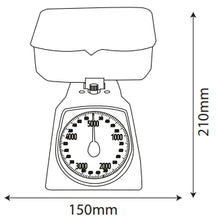 טען תמונה לצפייה בגלריה, משקל מטבח מכני כולל קערה נשלפת-משקל מטבח-KARAT-סופר הום