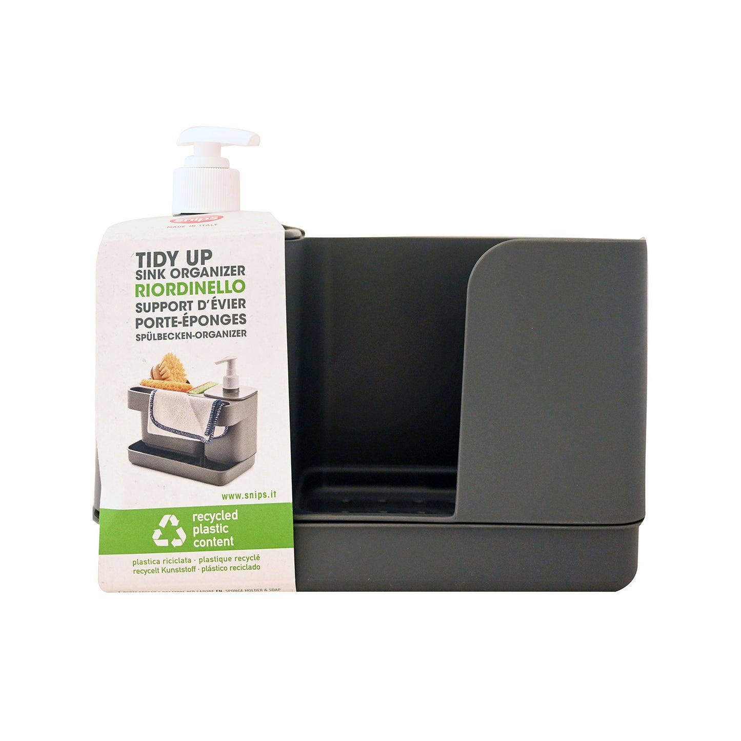 דיספנסר לסבון - מגוון צבעים-דיספנסר לסבון-Snips-אפור-סופר הום