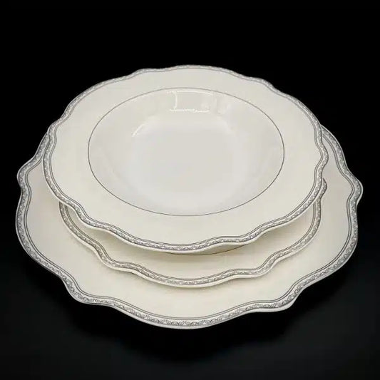 סט 18 חלקים BROOKLYN-סט צלחות פורצלן-ROSE&STEIN-סופר הום