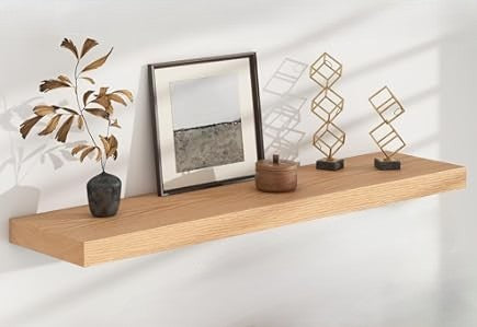 מדף צף 40 ס"מ - צבע עץ-מדף לקיר-Home Design-סופר הום