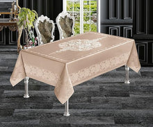 טען תמונה לצפייה בגלריה, מפת שולחן דגם JUMBO בז' ב3 אורכים-מפת שולחן-SUPERHOME סופרהום-4 מטר-סופר הום