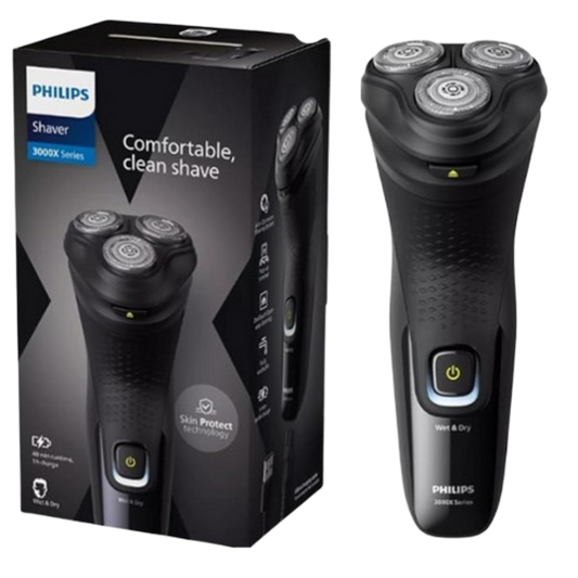 מכונת גילוח חשמלית Shaver 3000X Series X3021/00 - שחור-מכונת תספורת-Philips-סופר הום