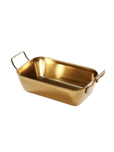 קערת הגשה מלבנית בגימור זהב-קערות מתכת-GOLYAN-סופר הום