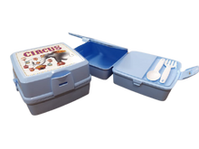 Load image into Gallery viewer, קופסת אוכל מחולקת עם סכום-קופסאות מטבח פלסטיק-Plastart-תכלת-סופר הום