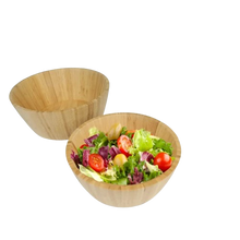 טען תמונה לצפייה בגלריה, קערת במבוק לסלט בשלושה גדלים-קערות במבוק-ARCOPLAST-קוטר 25 ס"מ-סופר הום