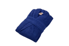 טען תמונה לצפייה בגלריה, חלוק מגבת כותנה למבוגר - מגוון צבעים-חלוק מגבת-Cotton Avenue-S/M-כחול-סופר הום