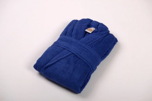 חלוק מגבת כותנה למבוגר-מגוון צבעים-חלוק מגבת-Cotton Avenue-S/M-כחול-סופר הום