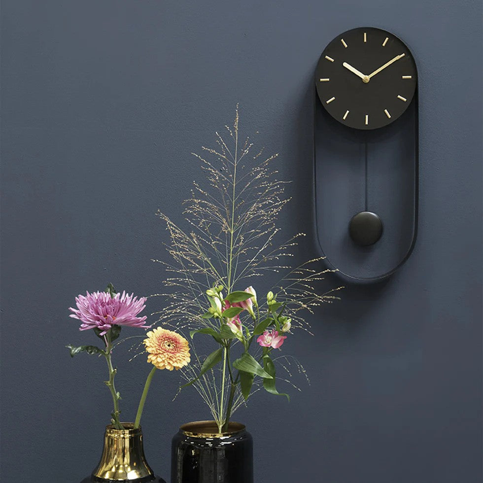 שעון מטוטלת שחור-שעון קיר-א. לויזון-סופר הום