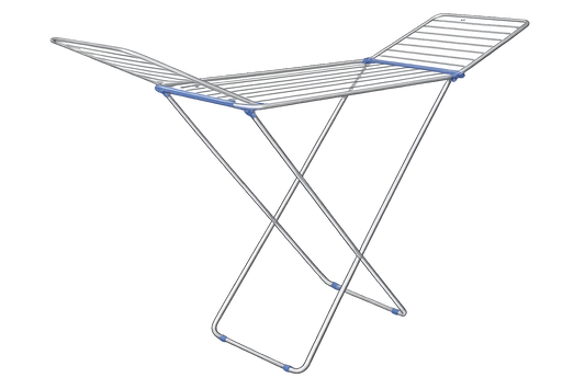 מתקן כביסה אלומיניום-מתקן ייבוש כביסה עומד-Home Design-סופר הום