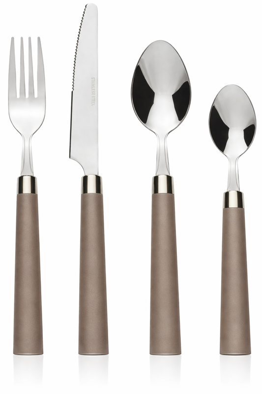 סט סכום 24 חלקים - מגוון צבעים-סכו"ם ידית צבעונית-אידיאלי לבית-קאמל-סופר הום