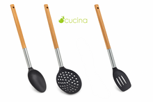 Load image into Gallery viewer, SLIK כלי ששת איכותיים - סדרת-ששת סיליקון / פלסטיק-Cucina-כף סינון-סופר הום