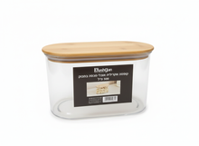 טען תמונה לצפייה בגלריה, קופסה אקרילית עם מכסה במבוק - מגוון גדלים-קופסאות מטבח פלסטיק-KashGan-0.5 ליטר-סופר הום