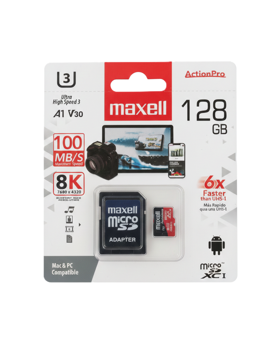 כרטיס זיכרון MICRO SD U3 – 128GB-אביזרים לנייד-SUPERHOME סופרהום-סופר הום