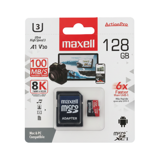כרטיס זיכרון MICRO SD U3 – 128GB-אביזרים לנייד-Semicom-סופר הום