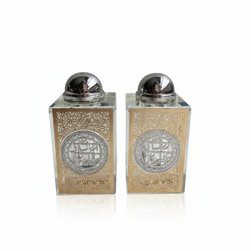 זוג מלחיות קריסטל - מגוון דגמים-מלחייה לשבת-GIFTSHOP-מסגרת ירושלים כסף-סופר הום
