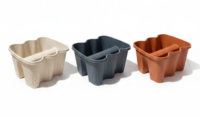 אדנית מלבנית למעקה-SUPERHOME סופרהום-לבן-סופר הום