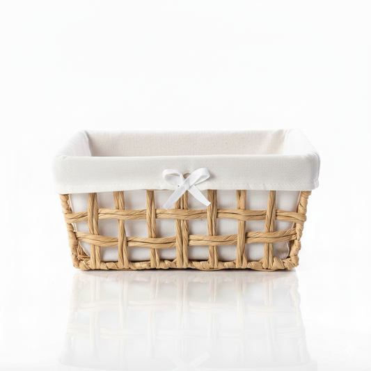 סל אחסון כביסה מבמבוק - מבחר צבעים וגדלים-סלסלה-סופר הום-לבן גדול-סופר הום