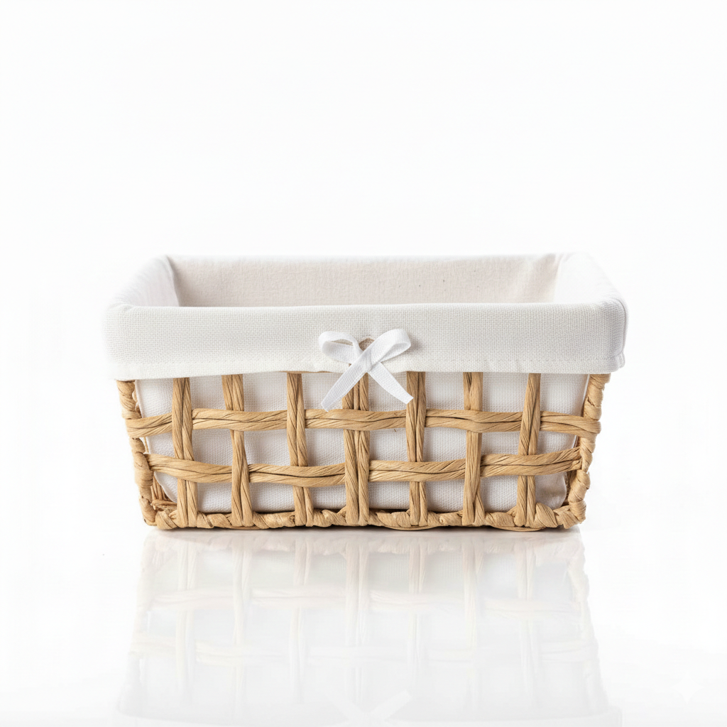 סל אחסון כביסה מבמבוק - מבחר צבעים וגדלים-סלסלה-סופר הום-לבן גדול-סופר הום