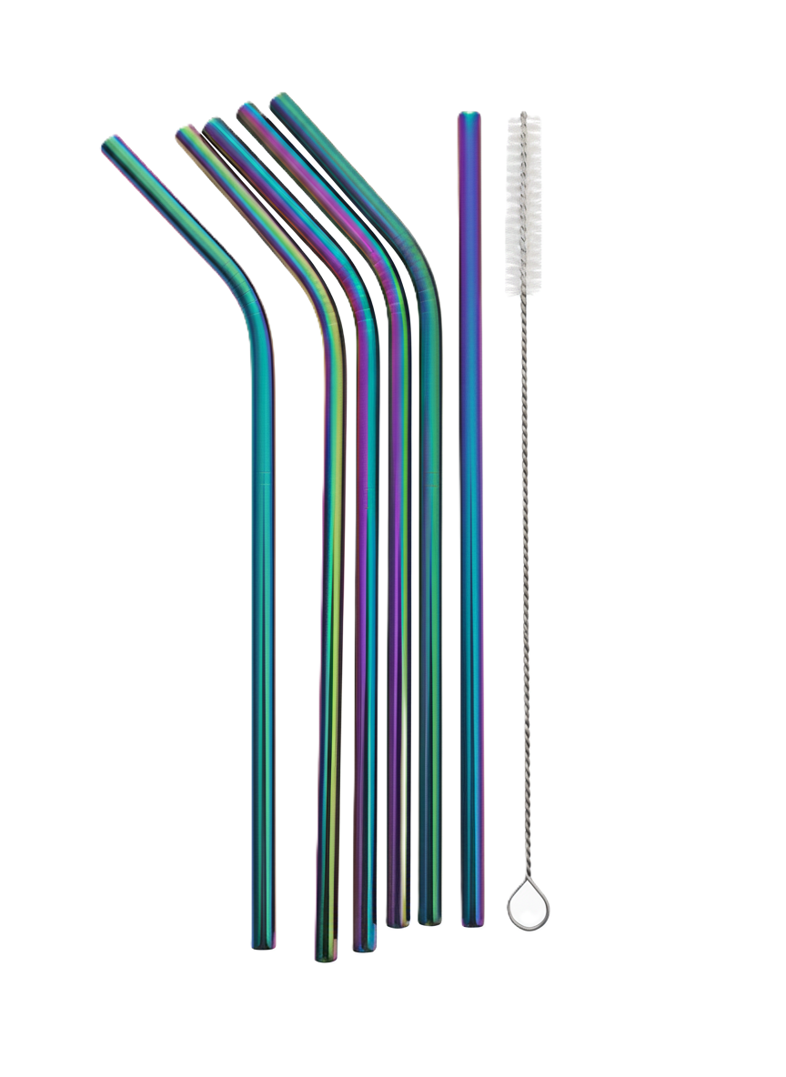 סט 6 קשיות צבעוניות מכופפות-קשיות-א. לויזון-סופר הום