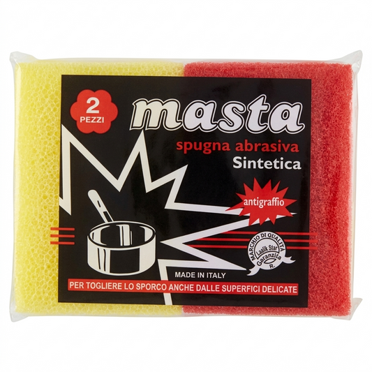 ספוגיות ניקוי עדינות - ללא שריטות - מגוון צבעים-סקוץ-ק.נ.ד.ה-אדום צהוב-סופר הום