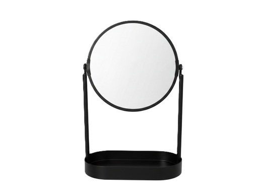 מראת איפור דו צדדית מגדילה לבן/שחור-KashGan-שחור-סופר הום