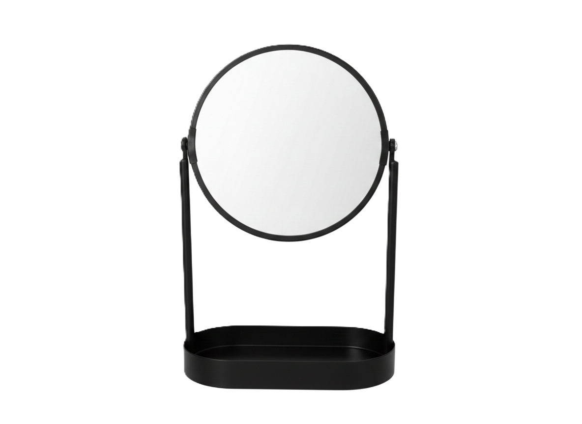 מראת איפור דו צדדית מגדילה לבן/שחור-KashGan-שחור-סופר הום