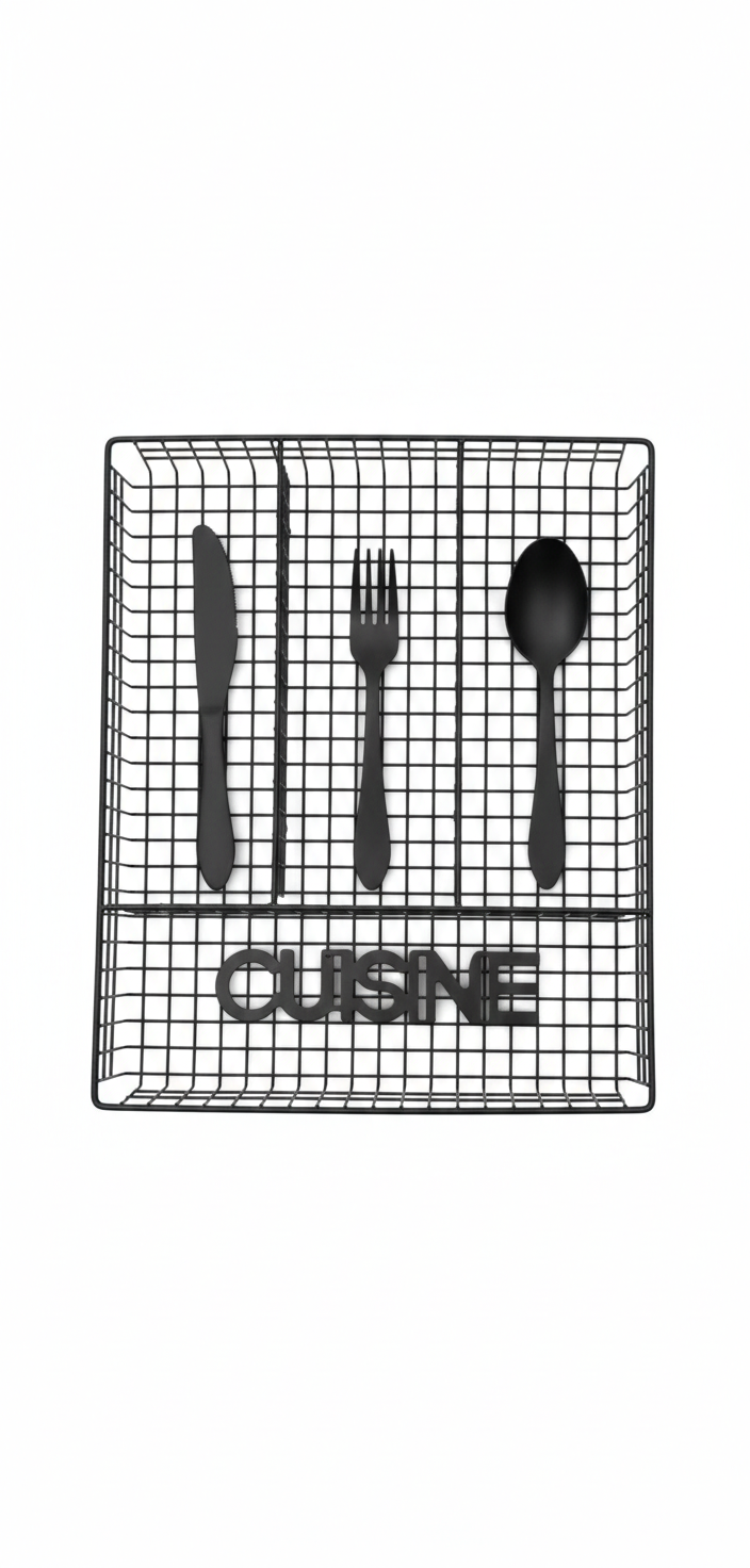 סכומון רשת ממתכת שחורה - דגם COZINHA-סכומון-סופר הום-סופר הום