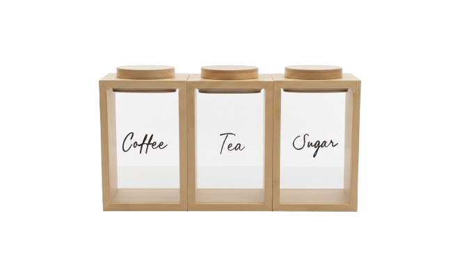 סט תה קפה וסוכר בגימור עץ טבעי-סט תה קפה סוכר-SUPERHOME סופרהום-סופר הום