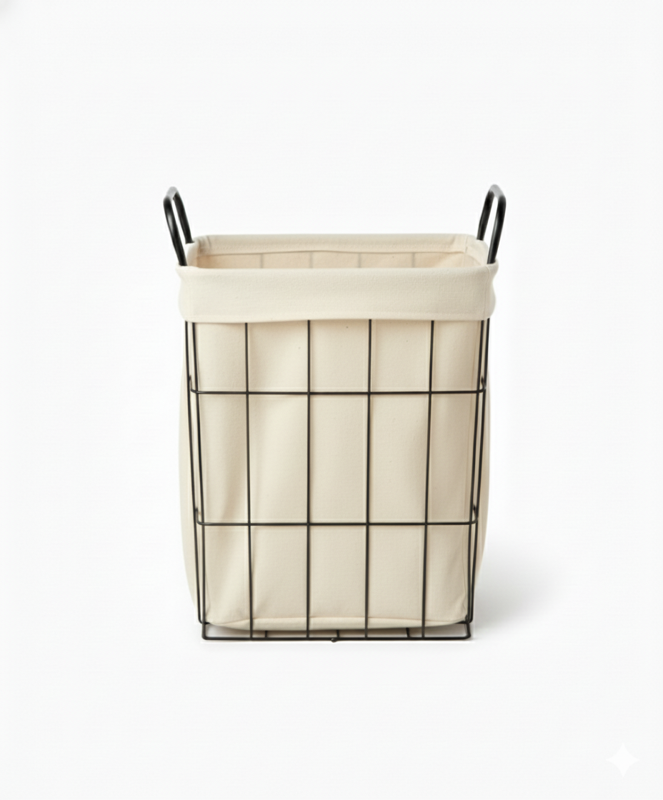 סל כביסה מרובע - דגם אבן-סל כביסה בד / רשת-Keter-סופר הום