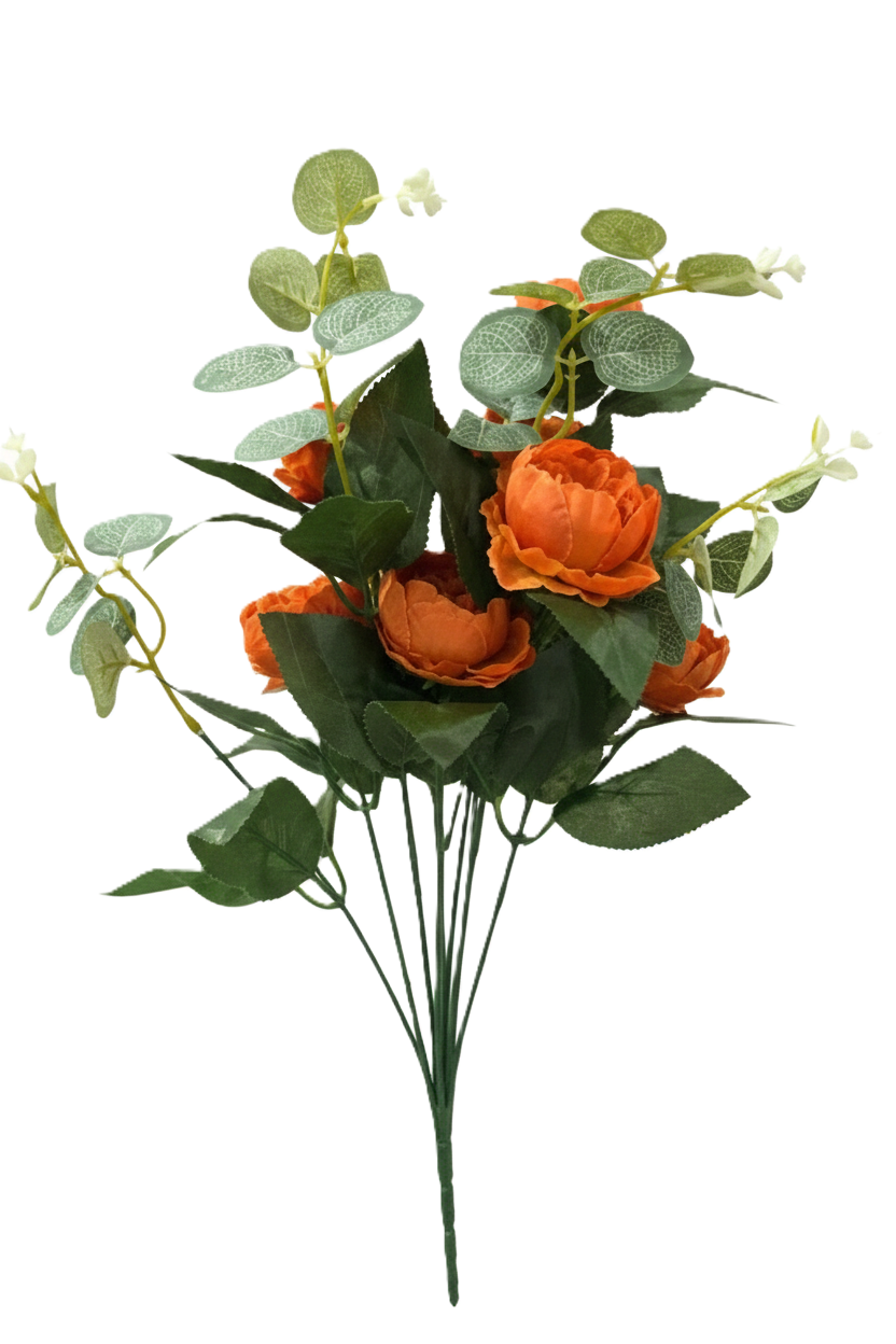 זר נוריות משולב אקליפטוס-פרחים-SUPERHOME סופרהום-סופר הום