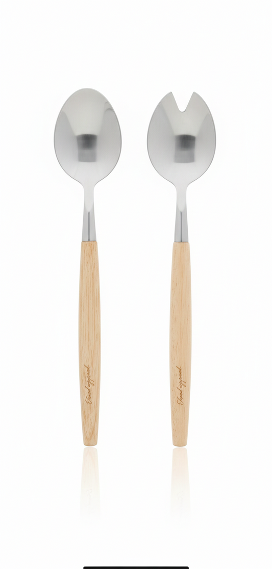 זוג כפות הגשה לסלט NATURAL FOREST-כף הגשה-Food Appeal-סופר הום