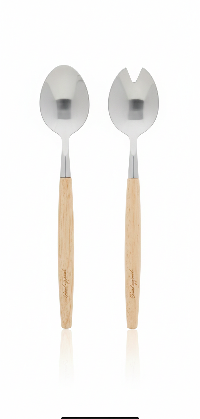 זוג כפות הגשה לסלט NATURAL FOREST-כף הגשה-Food Appeal-סופר הום