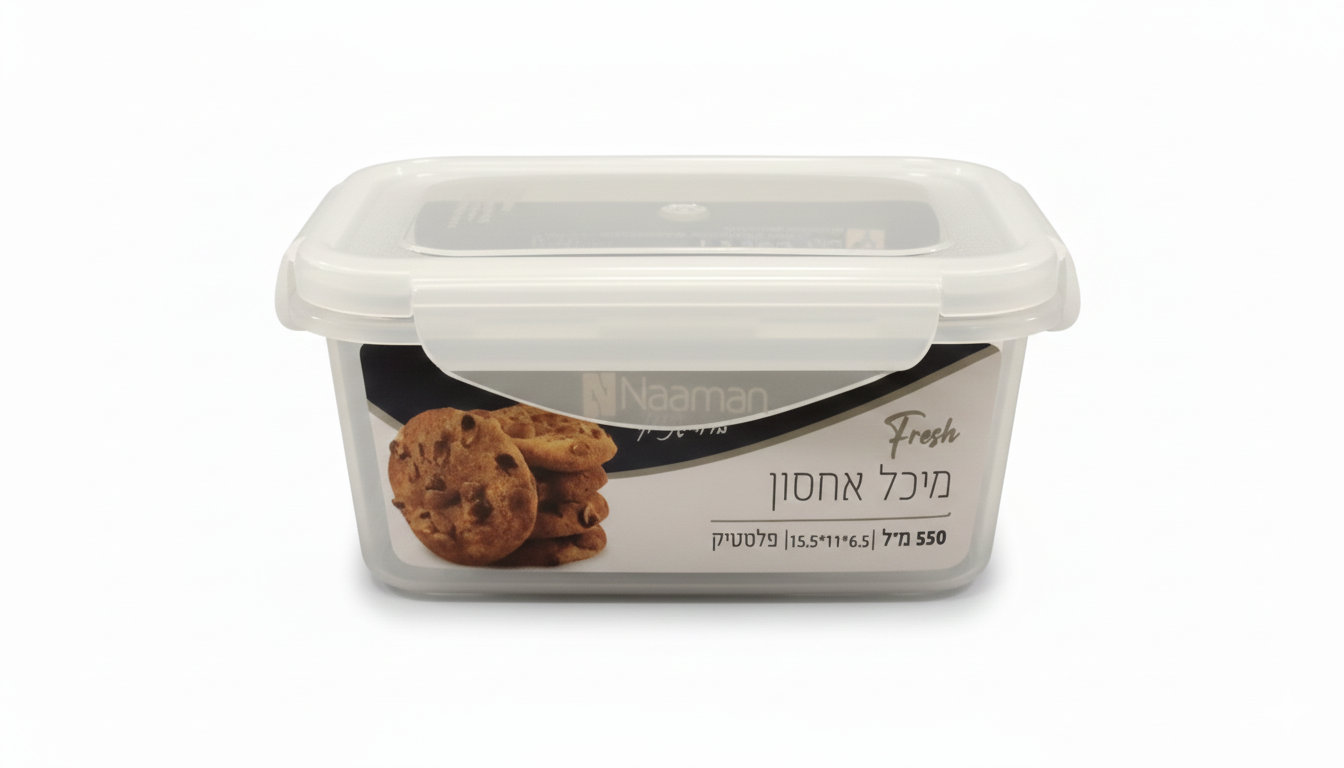 מיכל אחסון 550 מ"ל סדרת Fresh-קופסאות מטבח פלסטיק-Naaman נעמן-סופר הום
