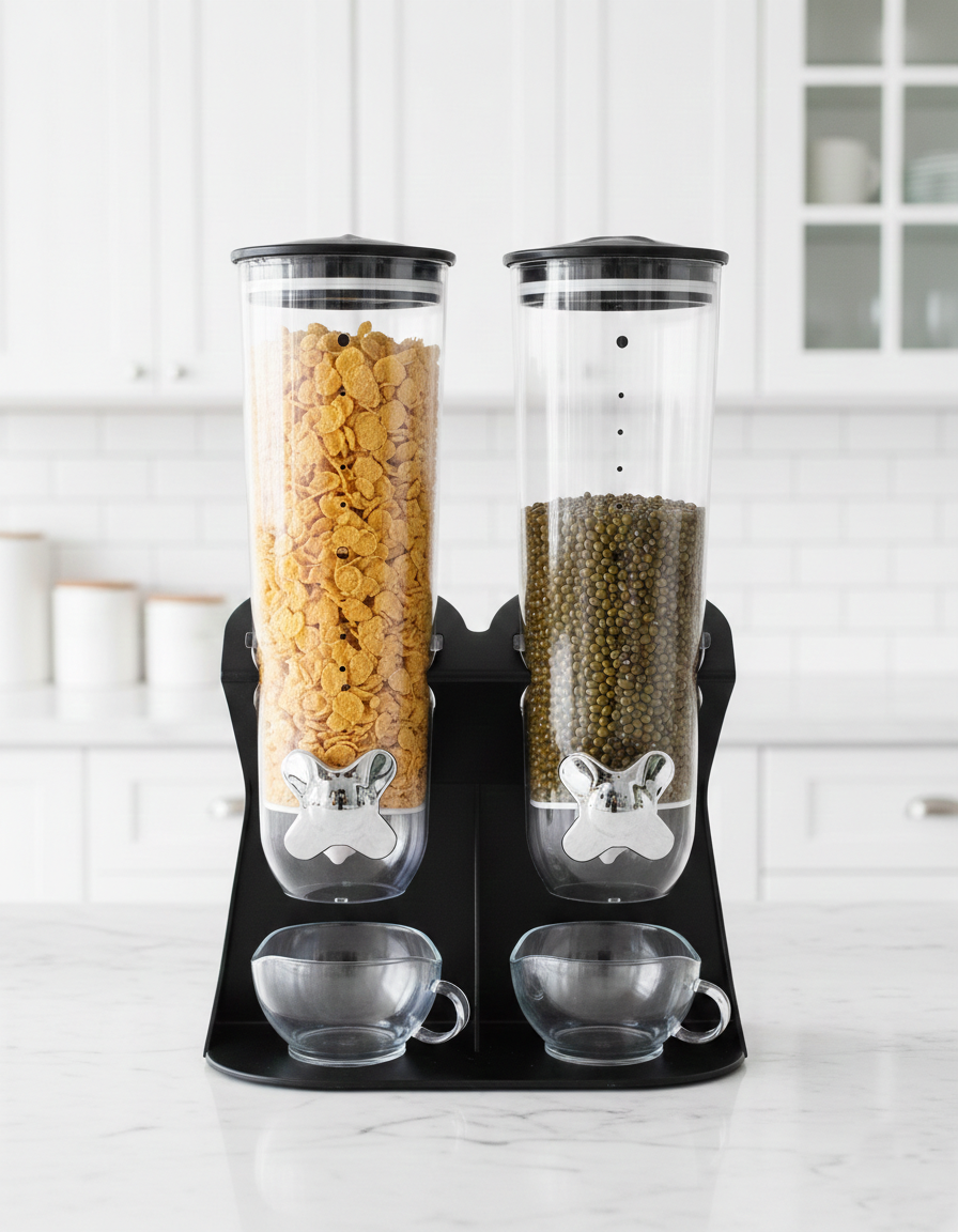 מתקן קורנפלקס כפול-מיכל אחסון-KashGan-סופר הום