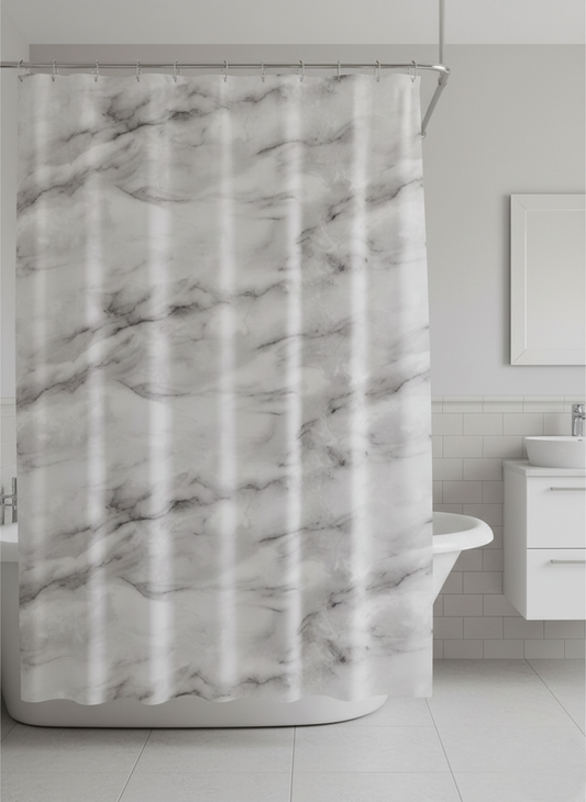 וילון פוליאסטר לאמבטיה - מגוון גדלים ודגמים-וילון אמבטיה-Tropical-120*180 ס"מ-שיש-סופר הום