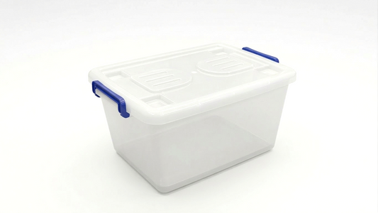 קופסת אחסון פלסטיק - מגוון צבעים ומידות-קופסא-DUYTAN-כחול גדול-סופר הום