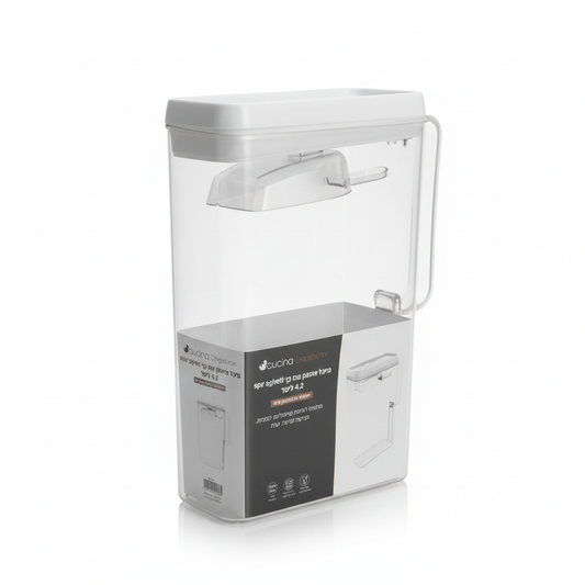 מיכל אחסון עם כף מזיגה 4.2 ליטר MOR-מיכל אחסון-Cucina-סופר הום