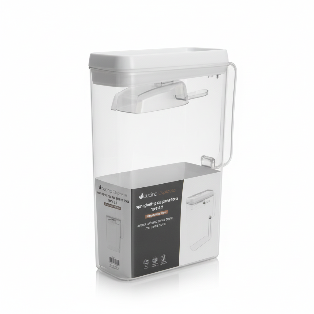 מיכל אחסון עם כף מזיגה 4.2 ליטר MOR-מיכל אחסון-Cucina-סופר הום