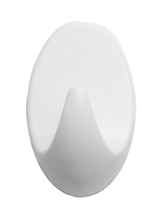 סט 3 קולבי הדבקה אובלי לבן-וו תלייה לקיר-SUPERHOME סופרהום-סופר הום