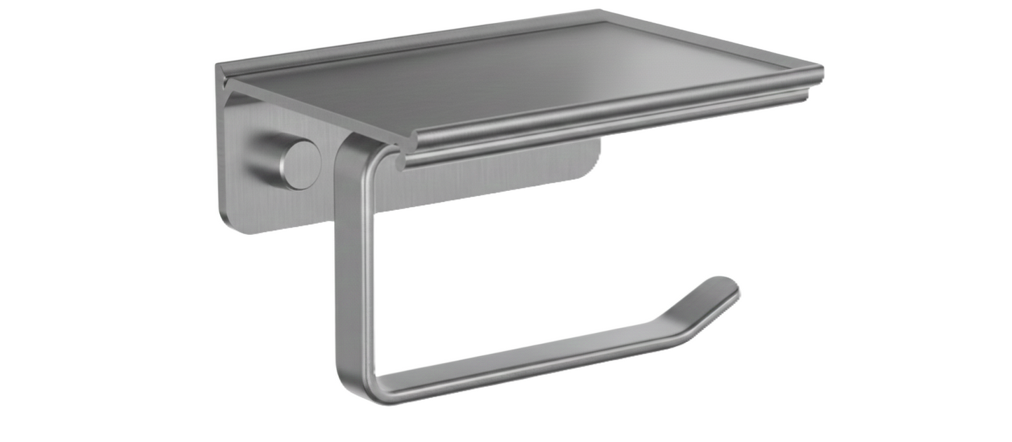 מתקן נייר טואלט עם מדף-מתקן נייר טואלט לקיר-Goccia-סופר הום