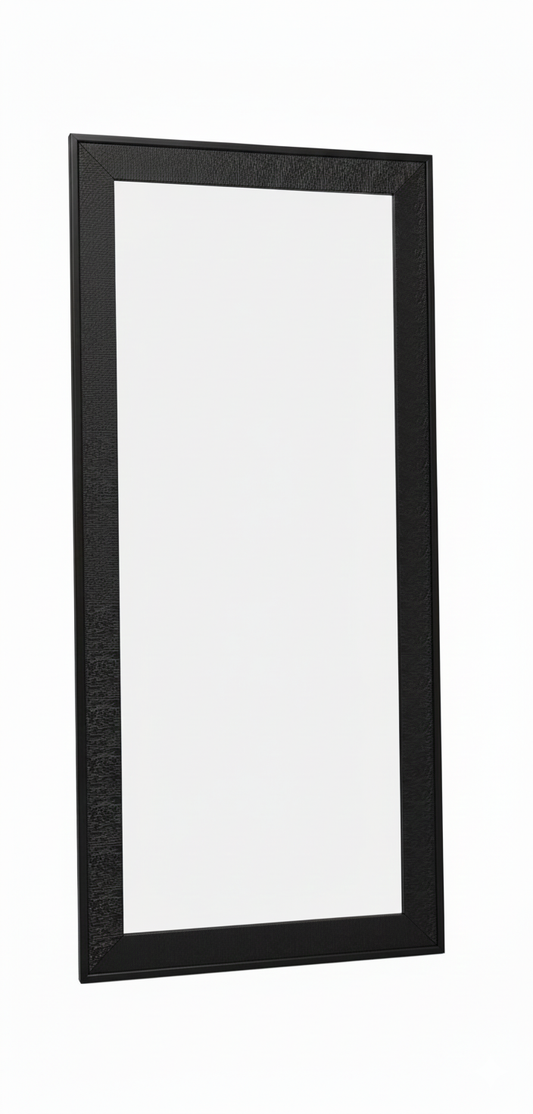 מראה עם מסגרת שחורה מעוטרת 120/50-האומנים-סופר הום