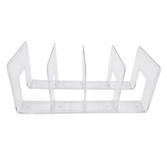 מעמד אקרילי - 31×14.5×13.1 ס״מ-ארגונית צלחות-אידיאלי לבית-סופר הום